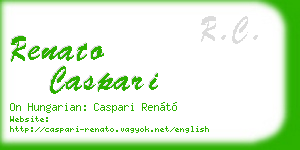 renato caspari business card